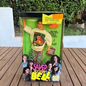 Vintage 1992 Saved by the Bell Screech Action Figure Tiger Electronics 6-118 NIB